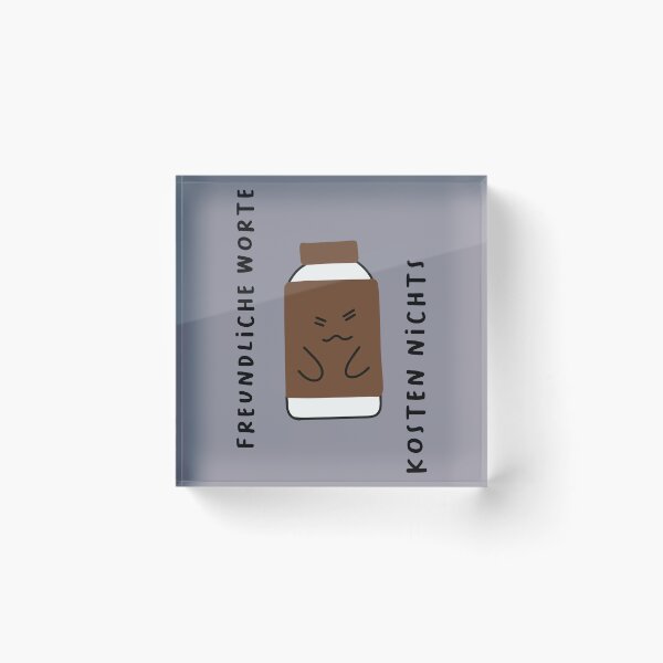 Item preview, Freundliche Worte kosten nichts | Cute Drinking Bottle Illustration designed and sold by RM-Journey.