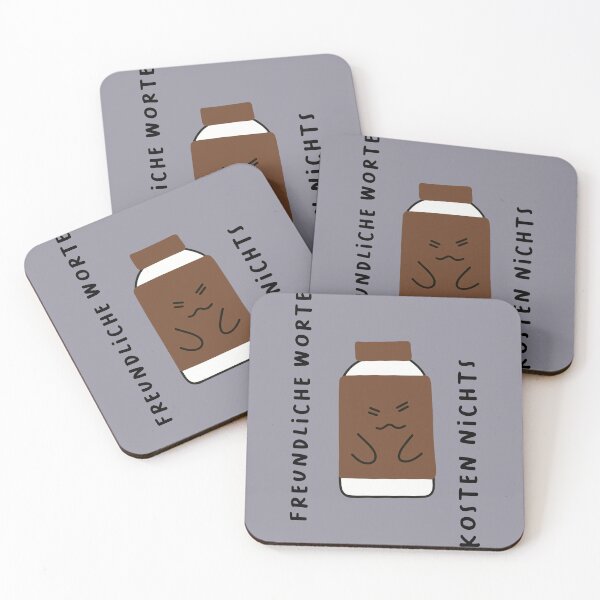 Item preview, Freundliche Worte kosten nichts | Cute Drinking Bottle Illustration designed and sold by RM-Journey.