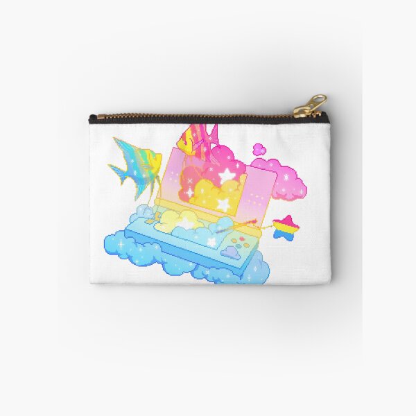 Item preview, Pansexual Flag LGBT Pride Angelfish Pixel Art designed and sold by OceanicScribble.