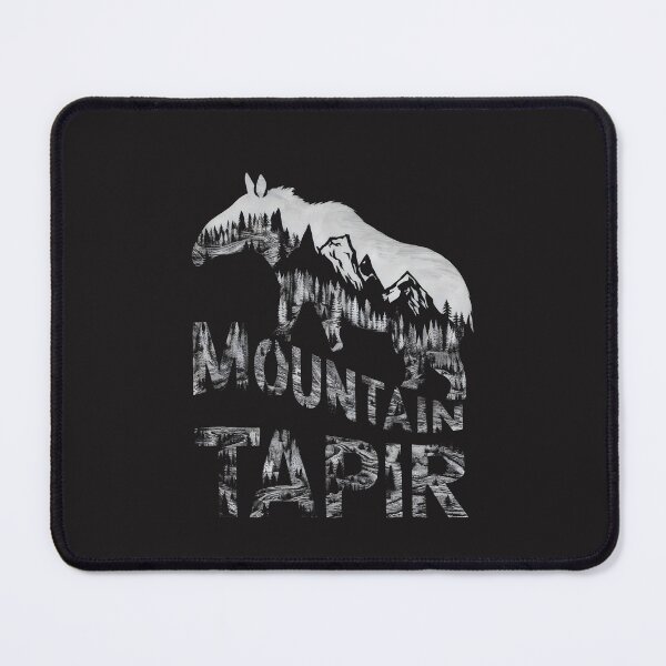 Item preview, Mountain Tapir Silhouette with Forest and Mountains Design designed and sold by VoyteksDesigns.