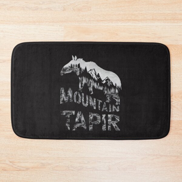 Item preview, Mountain Tapir Silhouette with Forest and Mountains Design designed and sold by VoyteksDesigns.