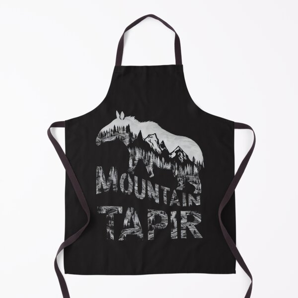 Item preview, Mountain Tapir Silhouette with Forest and Mountains Design designed and sold by VoyteksDesigns.