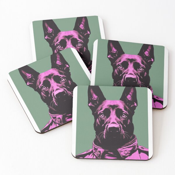 Item preview, Dutch Shepherd Military Dog in Uniform designed and sold by luvandsocial.