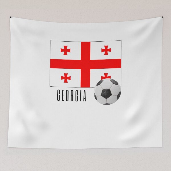 Item preview, Flag of Georgia with a Football designed and sold by Frasmosa.
