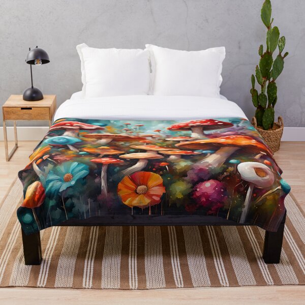 Item preview, Mushrooms: Vibrant Fungi Fantasia 018 designed and sold by REALDesign-Shop.
