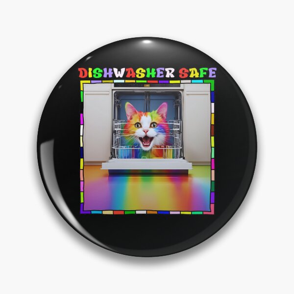 Item preview, Dishwasher Safe With Funny Cat designed and sold by LadyGoodwill.
