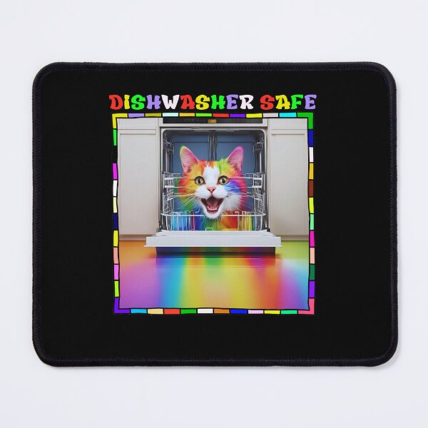 Item preview, Dishwasher Safe With Funny Cat designed and sold by LadyGoodwill.