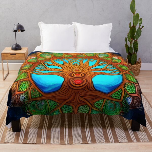 Item preview, Multicolor tree of life mandala designed and sold by MandalasShops.