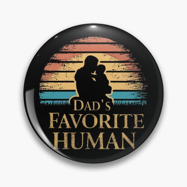 Item preview, Dad Favorite Human - Sunset Vector Art T-Shirt designed and sold by AI-volution.