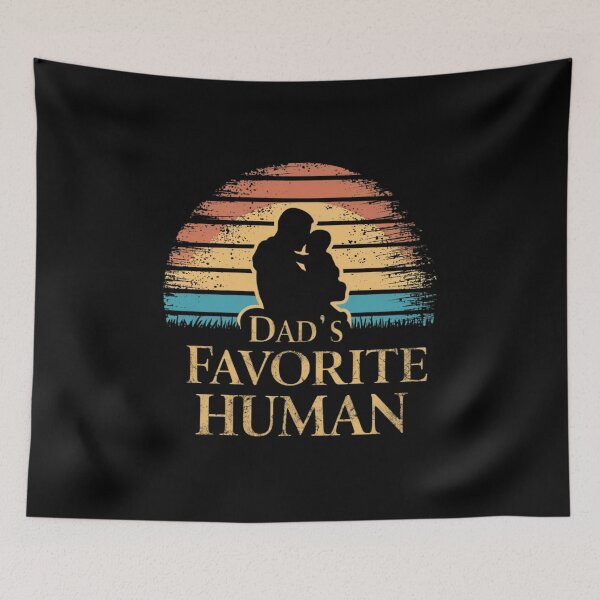 Item preview, Dad Favorite Human - Sunset Vector Art T-Shirt designed and sold by AI-volution.