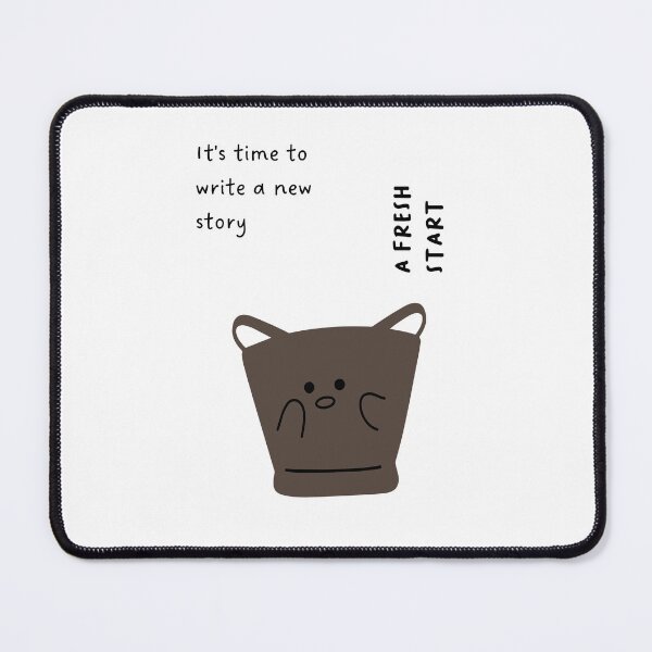 Item preview, A fresh start - It's time to write a new story | Cute Bucket Illustration designed and sold by RM-Journey.
