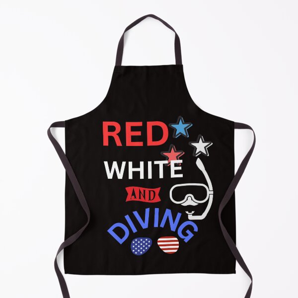 Item preview, Red , white and dive, gift for a sports person on the 4th of july designed and sold by seahorse crossing.