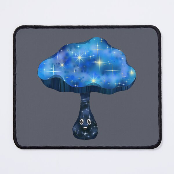 Item preview, Galaxy sky cosmos happy mushroom designed and sold by blackygoldcat.