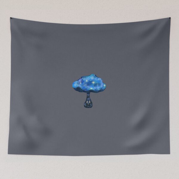 Item preview, Galaxy sky cosmos happy mushroom designed and sold by blackygoldcat.