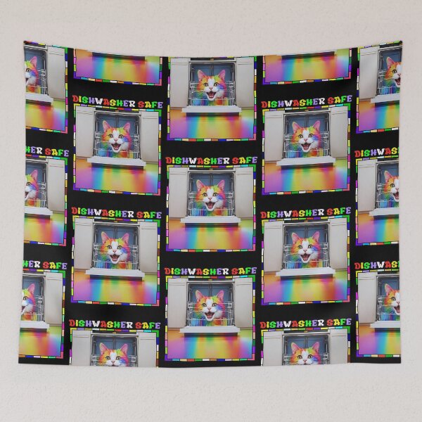 Item preview, Dishwasher Safe With Funny Cat designed and sold by LadyGoodwill.