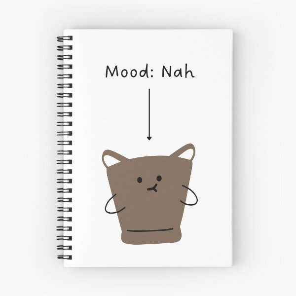 Item preview, Mood - Nah | Cute Bucket Illustration designed and sold by RM-Journey.