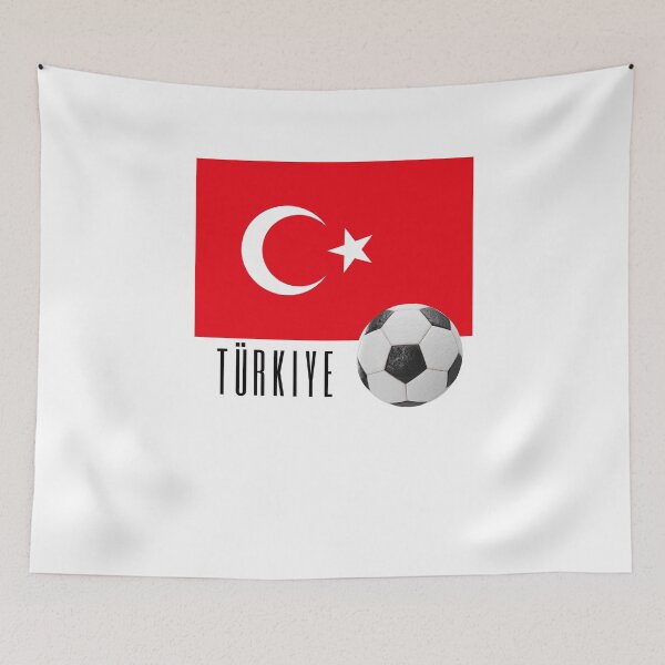 Item preview, Flag of Türkiye with a Football designed and sold by Frasmosa.