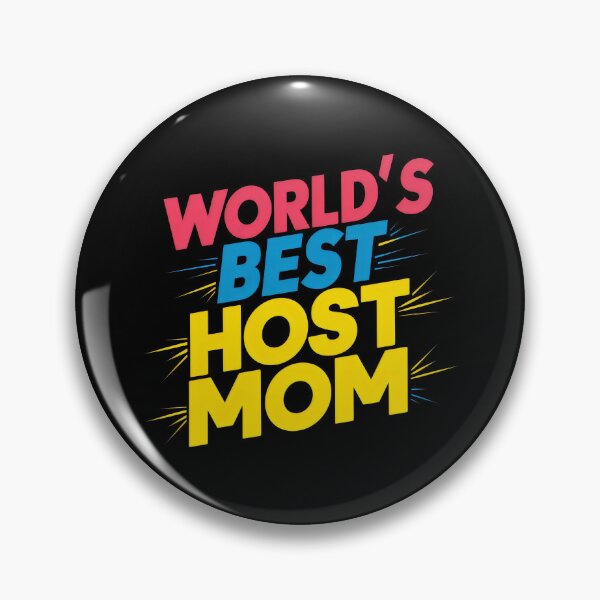 Item preview, World's Best Host Mom - Bold and Colorful Design designed and sold by VoyteksDesigns.