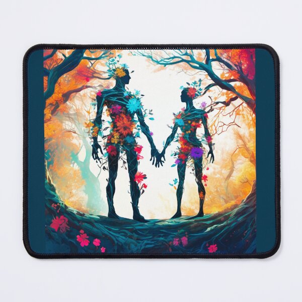 Item preview, two bodies, branches, roots and flowers designed and sold by janjacbu.