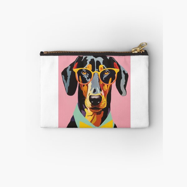 Item preview, Doberman Student with Orange Glasses designed and sold by luvandsocial.