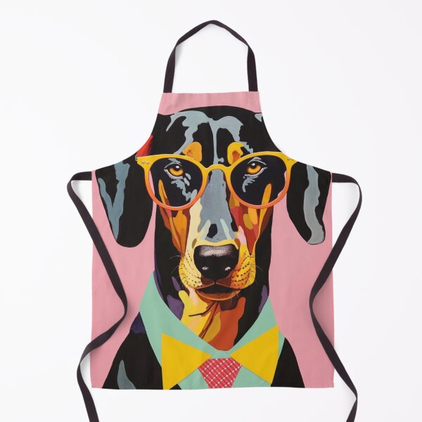 Item preview, Doberman Student with Orange Glasses designed and sold by luvandsocial.
