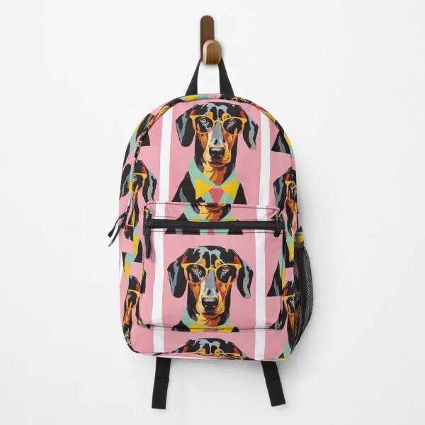 Item preview, Doberman Student with Orange Glasses designed and sold by luvandsocial.