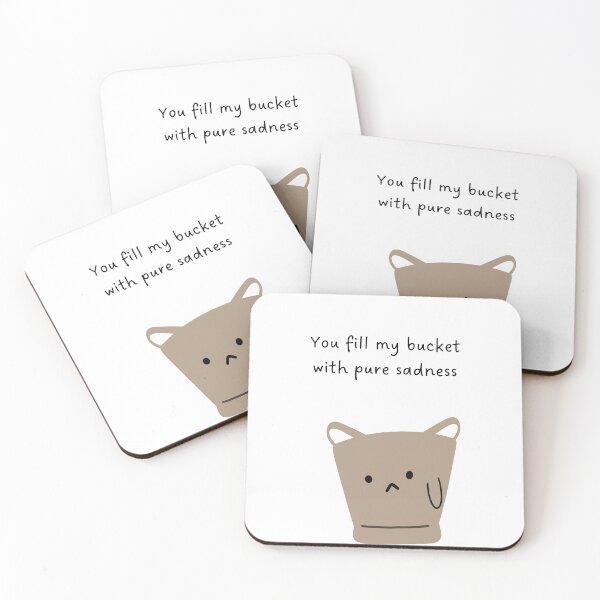 Item preview, You fill my bucket with pure sadness | Cute Bucket Illustration designed and sold by RM-Journey.