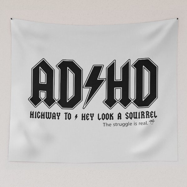 Item preview, AD-HD Rock T-shirt designed and sold by DamagedNation.
