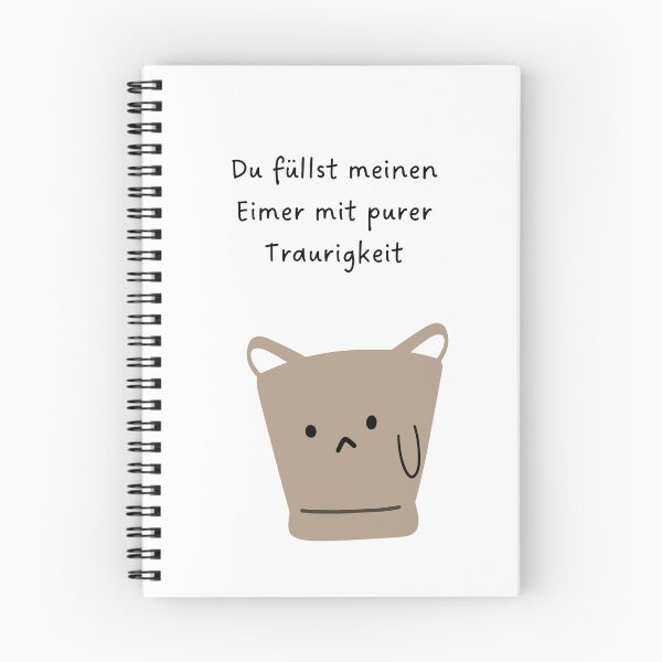 Artikelvorschau, Du füllst meinen Eimer mit purer Traurigkeit | Niedliche Eimerillustration entworfen und verkauft von RM-Journey.