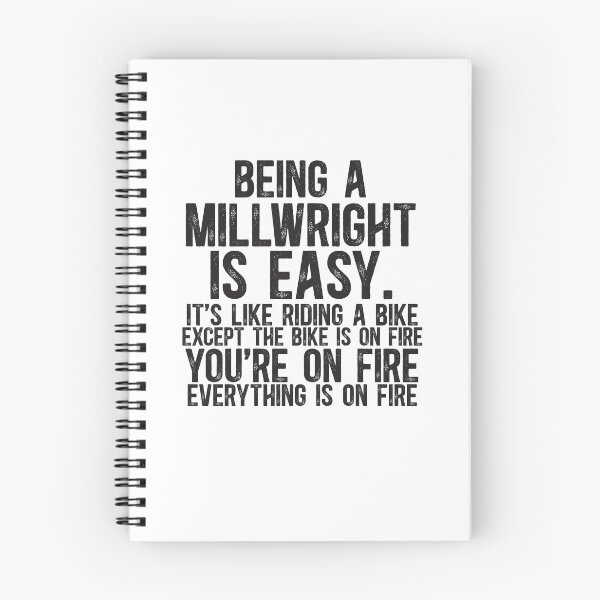 Item preview, Being a Millwright Is Easy It is Like Riding A Bike Except the Bike is on Fire designed and sold by TeesYouWant.