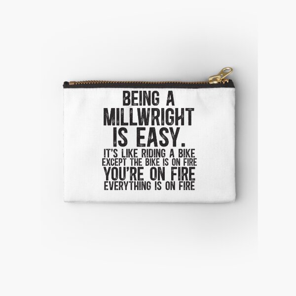 Item preview, Being a Millwright Is Easy It is Like Riding A Bike Except the Bike is on Fire designed and sold by TeesYouWant.