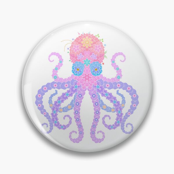 Item preview, Floral  Animal "Octopus" WeArePrettierThanFlowers designed and sold by birthflower.