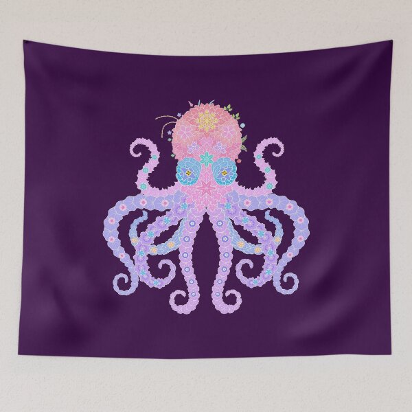 Item preview, Floral  Animal "Octopus" WeArePrettierThanFlowers designed and sold by 366birthflower.