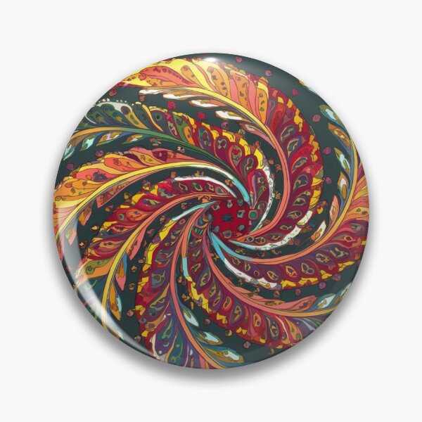 Item preview, swirling colorful feathers designed and sold by metebf.