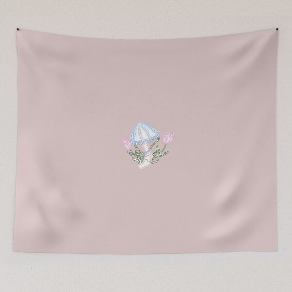 Item preview, Neon mushroom with flowers designed and sold by blackygoldcat.