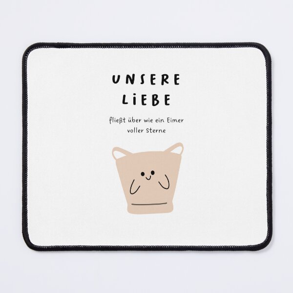 Item preview, Unsere Liebe fließt über wie ein Eimer voller Sterne | Cute Bucket Illustration designed and sold by RM-Journey.