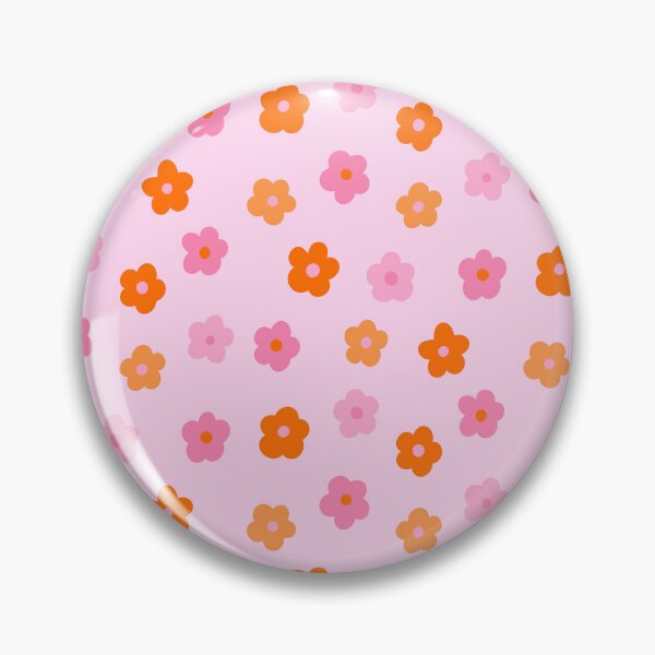 Item preview, Pink and Orange Groovy Flower Pattern designed and sold by OneThreeSix.
