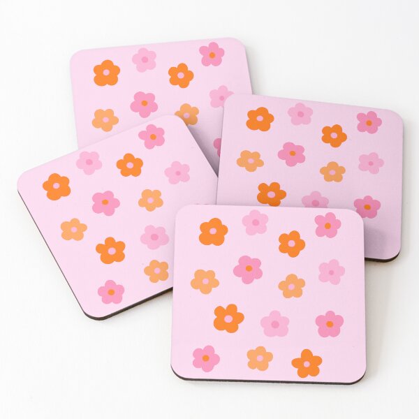 Item preview, Pink and Orange Groovy Flower Pattern designed and sold by OneThreeSix.