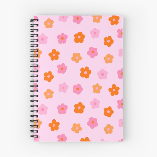 Item preview, Pink and Orange Groovy Flower Pattern designed and sold by OneThreeSix.