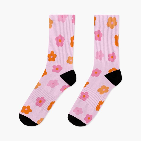 Item preview, Pink and Orange Groovy Flower Pattern designed and sold by OneThreeSix.