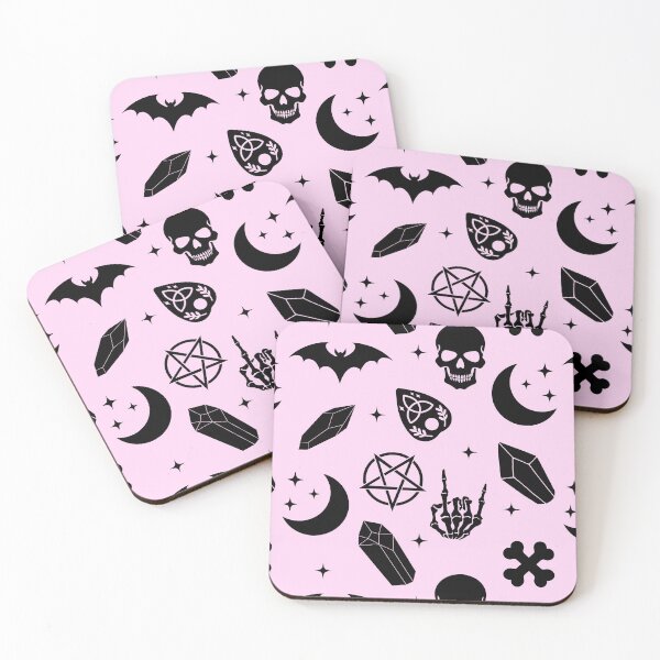 Item preview, Kawaii Pastel Goth Gothcore Pink Black Witch Aesthetic Occult  designed and sold by StudioWhimsey.