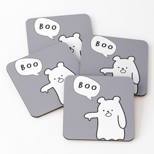 Item preview, BOO | Cute Ghost Bear Illustration designed and sold by RM-Journey.
