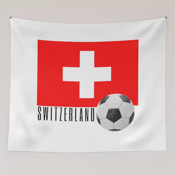 Item preview, Flag of Switzerland with a Football designed and sold by Frasmosa.