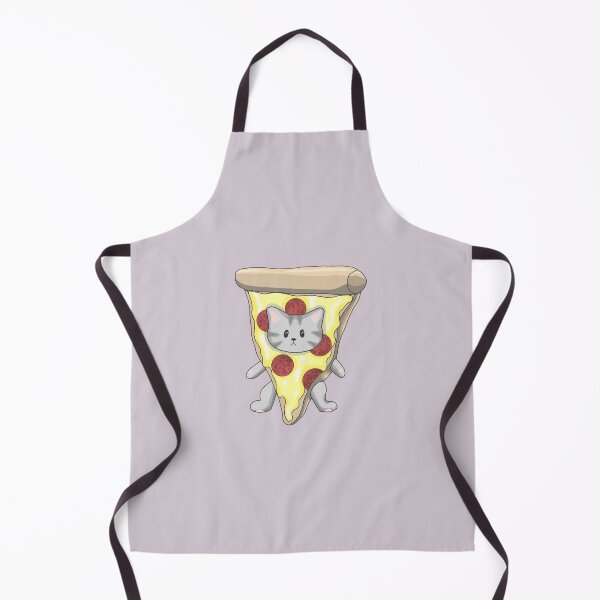 Item preview, Pepperoni pizza grey cat designed and sold by blackygoldcat.