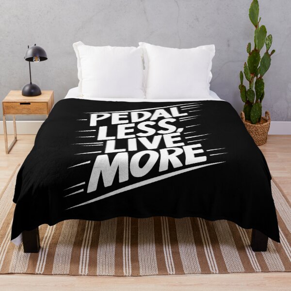 Item preview, Pedal Less, Live More - Motivational Cycling Quote Design designed and sold by VoyteksDesigns.