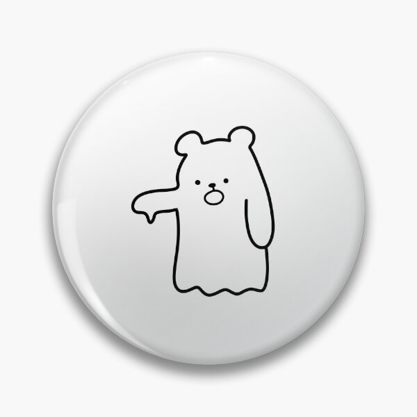 Item preview, Cute Ghost Bear Illustration | Simple & Minimalist Design designed and sold by RM-Journey.