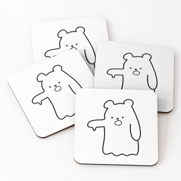Item preview, Cute Ghost Bear Illustration | Simple & Minimalist Design designed and sold by RM-Journey.