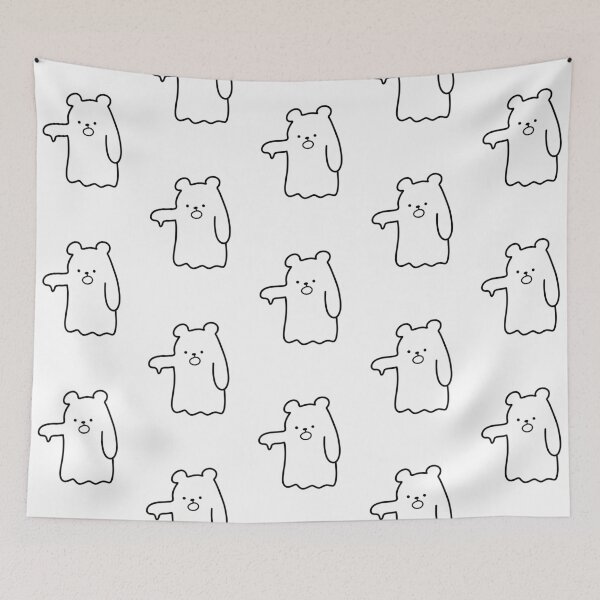 Item preview, Cute Ghost Bear Illustration | Simple & Minimalist Design designed and sold by RM-Journey.