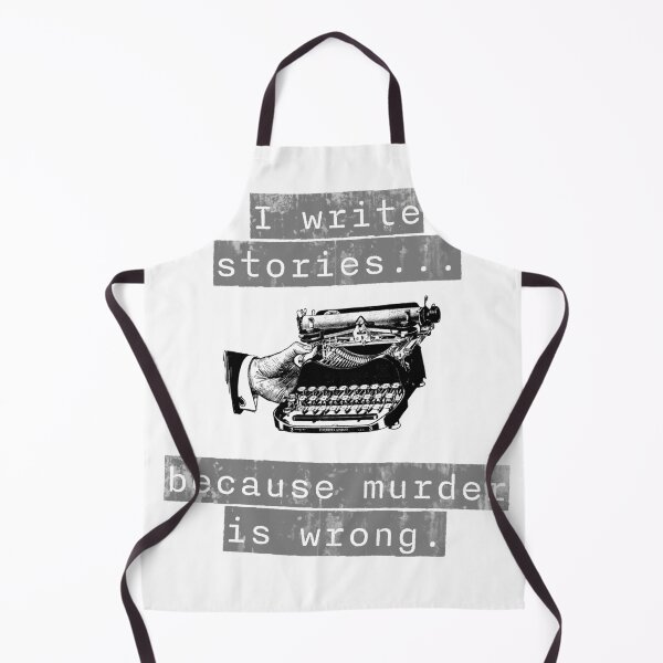 Item preview, I Write Stories... Because Murder is Wrong (Funny Writer Gift) designed and sold by KTSubz Faith & Fun Designs.
