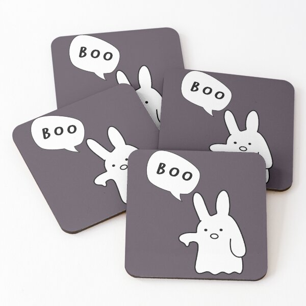 Item preview, BOO | Cute Rabbit Ghost Illustration designed and sold by RM-Journey.